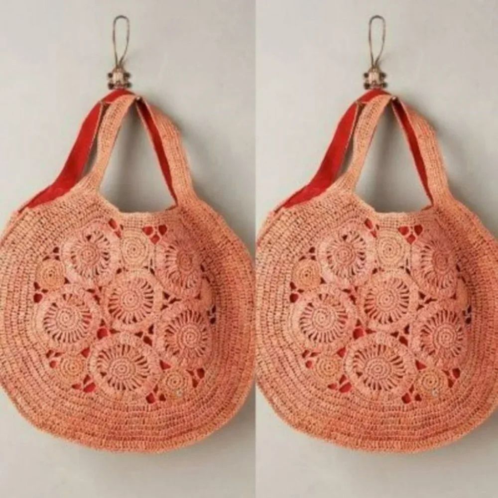 Anthropologie Flora Bella Swirl Bouquet Bag